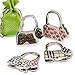b.m.c BMC 4pc Scotty Dog Theme Shoulder Handbag Folding Purse Holder Hangers Hooks Set