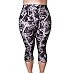 Zerdocean Women's Plus Size Lightweight Printed Capri Leggings style-010 2X