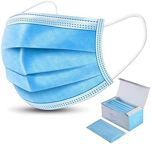 Disposable Fcae Cover, 3-Ply Face Mouth for Dust Protection, Beauty Medical Dust Másk Medical Surgical face Cover for Gérms Coroná Virùs Coronávirus Flù 100 Pack