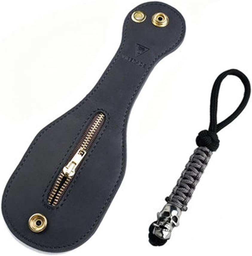 GYJ Mini Leather Coin Purse, Edc Self-defense Multi-tool, Men and Women Defense Multi-functional Storage, Keep You in Your Bag, or Looped Around Belt