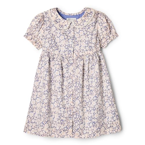 Amazon Essentials x Sofia Grainge Baby Girls' Cotton Sateen Dress with Collar,…