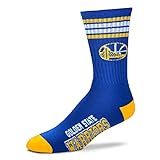 Golden State Warriors For Bare Feet 4-Stripe Deuce Team Color Performance Crew Socks Kids Youth Size 13, 1-5 ...