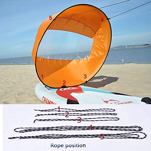 Lightbuddy 42" Downwind Wind Paddle Popup Board Windsurfing Kayak Sail