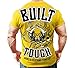 Monsta Clothing Co. Men's Bodybuilding Workout (Built Tough) Gym T-Shirt (G:YW) Yellow
