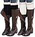 Sierry 2 Pairs Womens Boot Leg Cuffs, Leg Warmers Topper Socks, Boot Socks for Women