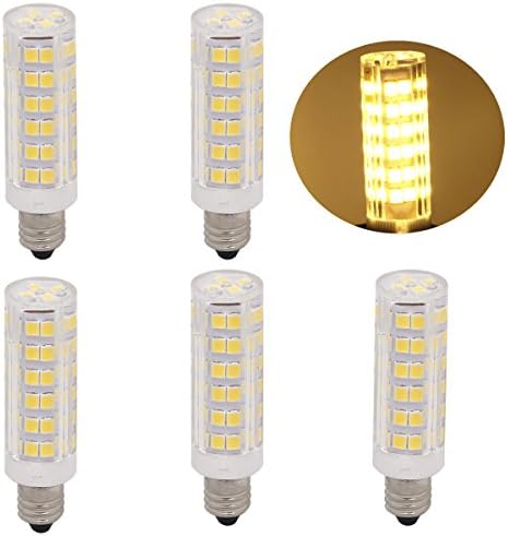 led e11 led light bulbs dimmable mini Candelabra base 120V jd t4 led light bulbs, 50W or 60W halogen bulbs replacement warm white color (Pack of 5)