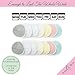 Bamboo Viscose Nursing Pads - 14 Washable Pads with Wash and Storage Bags - Breastfeeding Nipple Pads for Maternity - Reusable Breast Pads for Breastfeeding (Pastel Touch, X-Large 5.5”)
