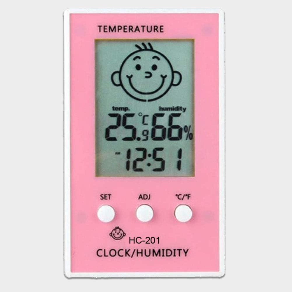 Thermometre Numerique Lcd Hygrometre Bebe Sourire Pleurant Humidite Station Meteo Testeur De Temperature Horloge Pour Chambre De Bebe Horloges Stations Meteo Pendules Et Horloges