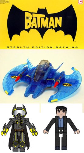 Art Asylum C3 Batman Stealth Batwing with Minimates - SDCC Exclusive Limited Edition