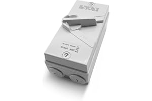 Meyffon 63A 440V Enclosed Motor Disconnect Switch 3 Pole Safety Isolation Switches IP65 3 Phase Disconnect Breaker Box 60 Amp Disconnect Switch for Generator Welding Food Processing