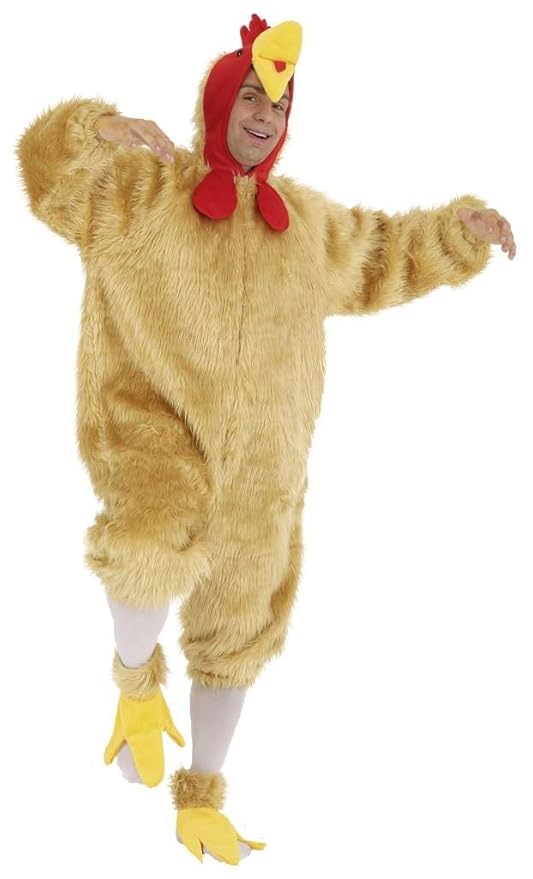 PARTY DISCOUNT ® Plüsch-Overall Hahn, Einheitsgröße