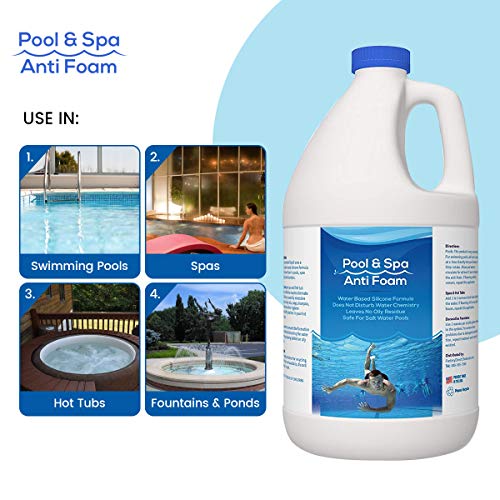 EcoClean Solutions Pool & Spa Anti Foam Concentrate - (4 Gallon)
