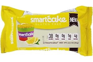 4 Pack, Smart Baking Company, SmartCake ZERO Carbs, Gluten Free, Non-GMO, Sugar Free and Starch Free, Low Carb Dessert, Low Carb Snacks, Low Carb Cupcakes (Lemon)