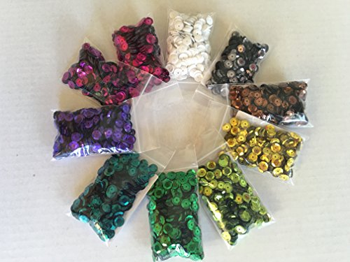 Sequins 8mm 800/Pkg Emerald Green