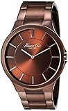 Kenneth Cole New York Men's KC9169 Slim Brown Dial and Bracelet Thin Watch