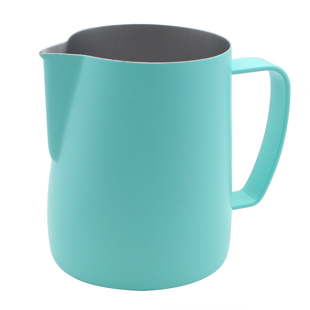 Dianoo Frothing Stainless Steel Pitcher Pitcher Jug Oven Suitable for Coffee, Latte and Milk Frothing 350 ml Blue