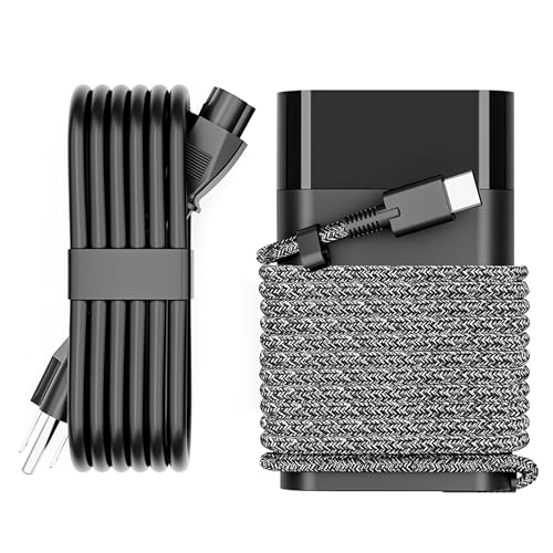 WZXHU Slim 65W USB C Laptop Charger Compatible with HP Spectre x360, Envy, Elitebook x360, Omnibook, Pavilion, Chromebook, Elite x2 Travel Type C Power Cord Ac Adapter