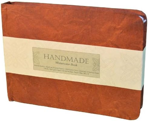 Global Art Materials Hand-book Journal Handmade Watercolor Book, 12-Inch-by-9-Inch, Landscape