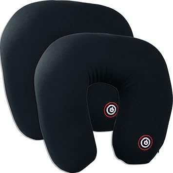 Amazon Com Johnson Smith Co Set 2 Black Massaging Neck Pillows