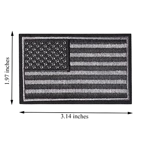 2 Pcs Tactical USA Flag Patch American Flag United States of America Military Uniform Emblem Patches