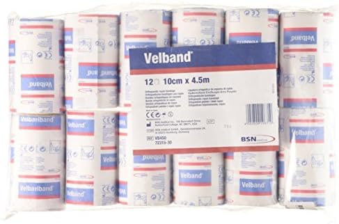 Velband 10 cm x 4.5 m Absorbent Bandage - Pack of 12 by Velband