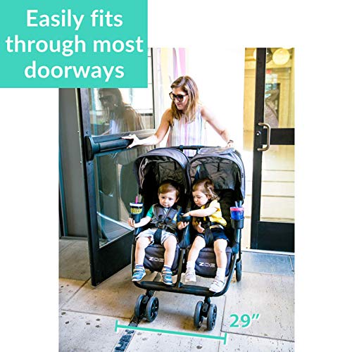 ZOE XL2 Best Double Stroller - Everyday Twin Stroller with Umbrella - Thumbnail 7
