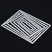 Whitelotous Cutting Dies Cut Dies Stencil Metal Template Mould for DIY Scrapbook Album Paper Card (8 pcs Frames)