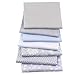 Gray Series Cotton Fabric Quilting Patchwork Fabric Fat Quarter Bundles Fabric for Sewing DIY Crafts Handmade Bags Pillows 40X50cm 7pcs/lot (As Picture Shown)