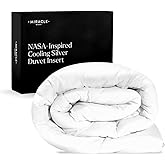 Miracle Made All-Season Duvet Insert Comforter – Silver-Treated Breathable Cotton Fabric, Pet Hair Resistant, Cool-to-The-Touch Bedding – Fits Full/Queen Bed Cover, White
