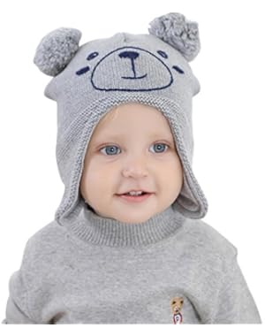 Baby Kids Warm Winter Hats Woolen Knitted Cap