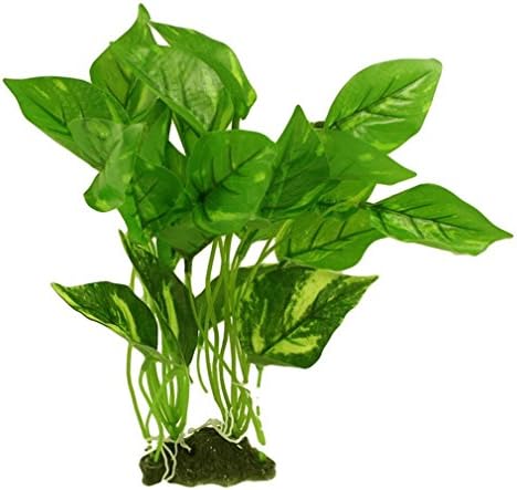 Artificial Plastic Plants Aquarium Decor Ceramic Base Water Grass for Fish Tank Decoration Ornament Aquascape by TheBigThumb