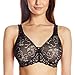 Lilyette by Bali Women's Beautiful Support Lace Minimizer, Black/Champaign Shimmer, 38D
