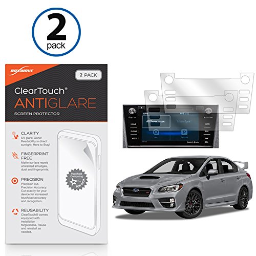 BoxWave Subaru 2018 WRX (7 in) Screen Protector, [ClearTouch Anti-Glare (2-Pack)] Anti-Fingerprint Matte Film Skin for Subaru 2018 WRX (7 in)