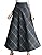 Cruiize Womens Classic Plaid High Waist Swing Stretch Wool Long Skirt