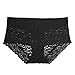 Eve's temptation Women Lily Everyday Mid-Waist Panties Lace Slimming Tummy Control Underwear Full Coverage Boyshorts