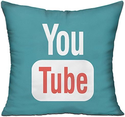 YesTown Funny Youtube Throw Pillow Soft Velvet Core Included,18 "X 18 "
