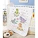 Baby by Herrschners Pre-Quilted A World of Wonders Baby Quilt Stamped Cross-Stitch Kit