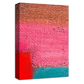 Canvas Wall Art Abstract Ink Watercolor Collage Painting Artwork for Home Prints Framed - 12x18 inches