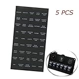 AUDEW Marine Boat Dash Board Instrument Panel Decal Sticker Labels Sheet Light Switch