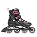 Rollerblade Macroblade 80 Women's Adult Fitness Inline Skate, Black and Pink, Performance Inline Skates