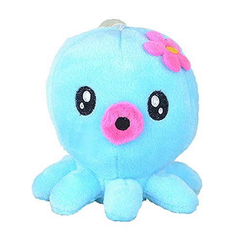 Mini Cute Octopus Stuffed Dolls & Plush Toys Lovely Creative Child's Birthday Present Home Pendant Decor 7" Blue