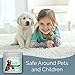 SMELLS BEGONE Pet Odor Absorber Gel - Air Freshener - Absorbs Odor from Bathrooms, Cars, Pet Areas, Boats & RVs - Made with Essential Oils - Calming Rain Scent - 15 Ounce