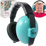 Fridaybaby Baby Ear Protection (0-2+ Years) - Comfortable and Adjustable Noise Cancelling Baby Ear Muffs for Infants & Newborns | Baby Headphones Noise Reduction for Airplanes Fireworks Concerts, Blue