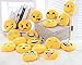 Leegoal Emoji Smiley Emoticon Yellow Round Cushion Pillow Stuffed Plush Toy Doll