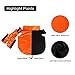 PETCEE Waterproof Dog Winter Jacket, Windproof Polyester Fleece Lined Pet Coat with Reflective Vest for Small Medium Dogs - 2 Layer (Orange M)