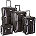 Rockland Luggage 4 Piece Set, Black/Gray, One Size primary