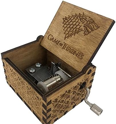 Biscount Hand Crank Game of Thrones Theme Musical Box Music Box Wood Toys