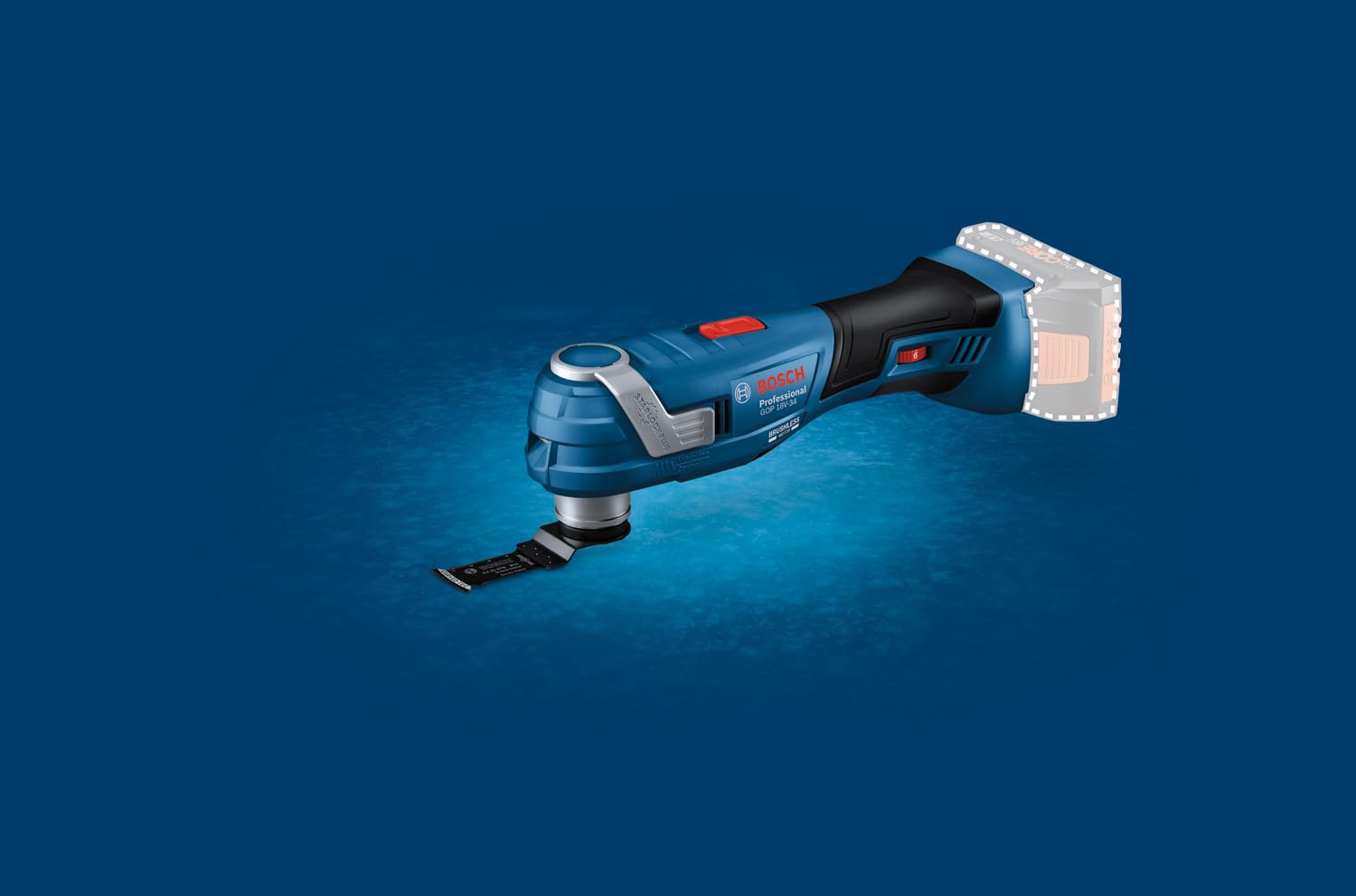 Bosch Professional 18V System Akku Multi-Cutter GOP 18V-34 (bürstenloser Motor, Vibration Control, 180mm schlanker Griff, inkl. 1x Sägeblatt, L-BOXX, ohne Akku/ Ladegerät) 2