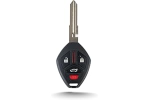 RemoteMatch 4-BTN Car Entry Remote Key Fob Transponder Ignition Key Control Replacement Fit for 2008 2009 2010 2012 2013 2014