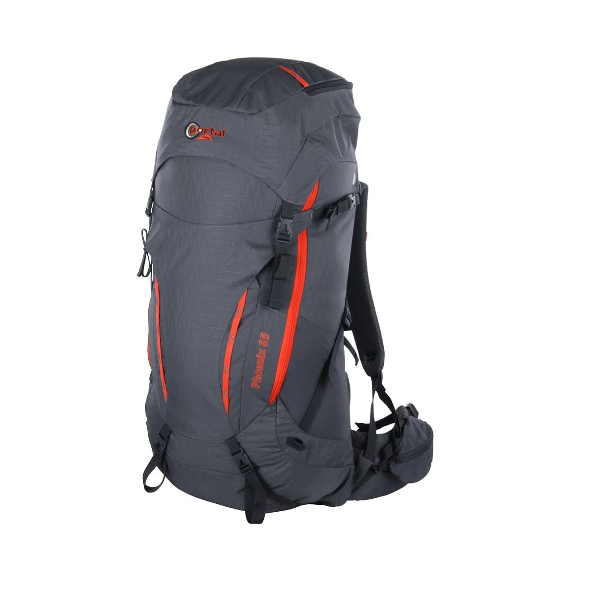 Portal Outdoor Lightweight Trekking Backpack with Rain Cover, Duraflex Buckles, Padded Shoulder Straps in Water Repellent Rip-Stop Nylon